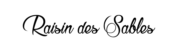 Raisin des Sables  フリーフォントのダウンロード