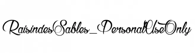 Raisin des Sables_PersonalUseOnly  baixar fontes gratis