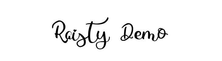 Raisty Demo  Fuentes Gratis Descargar