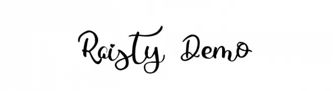 Raisty Demo  Descarca Fonturi Gratis