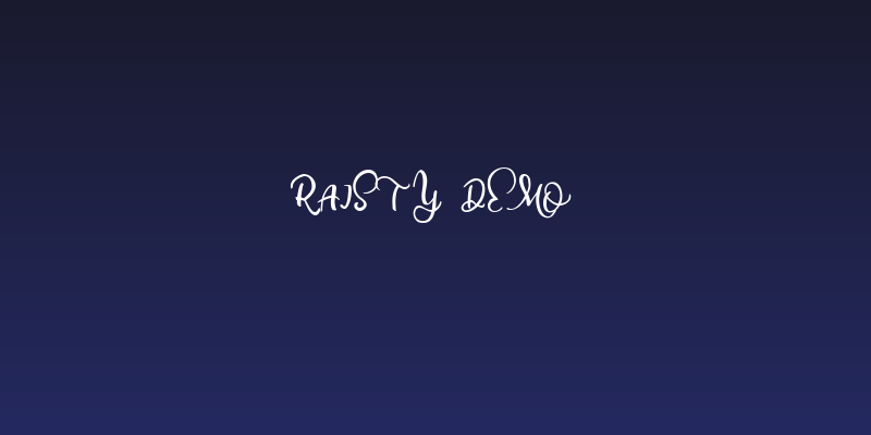 Raisty Demo Social Header