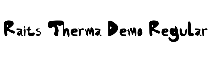 Raits Therma Demo Regular  フリーフォントのダウンロード