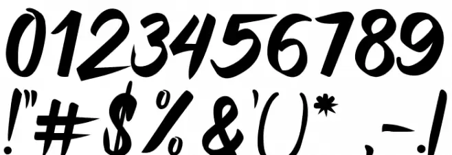 Raizen Anthem Font OTHER CHARS