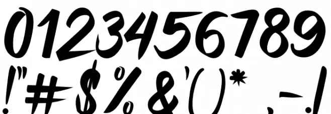 Raizen Anthem Font OTHER CHARS