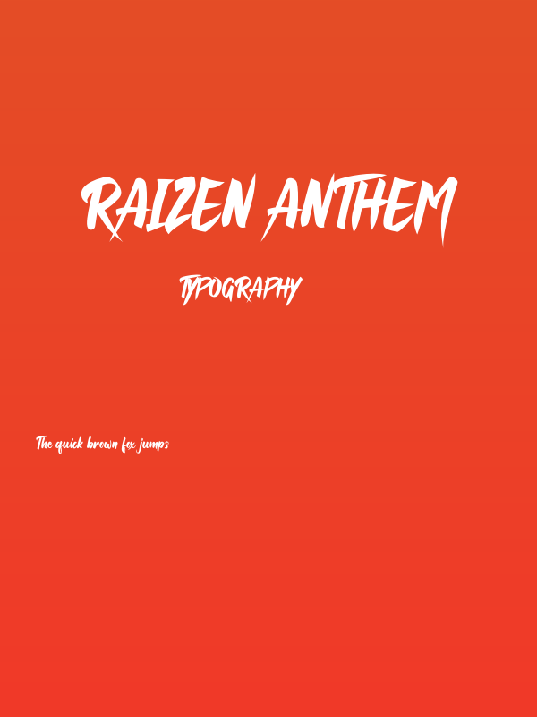 Raizen Anthem Poster