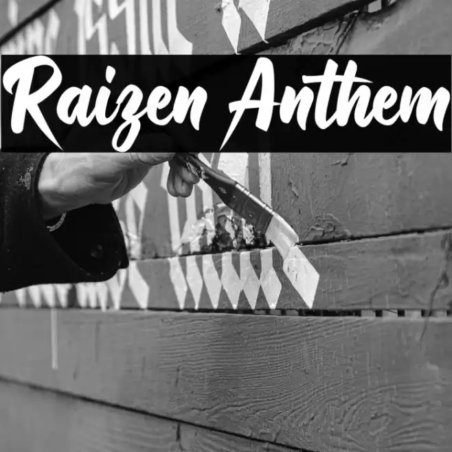 Raizen Anthem Font examples