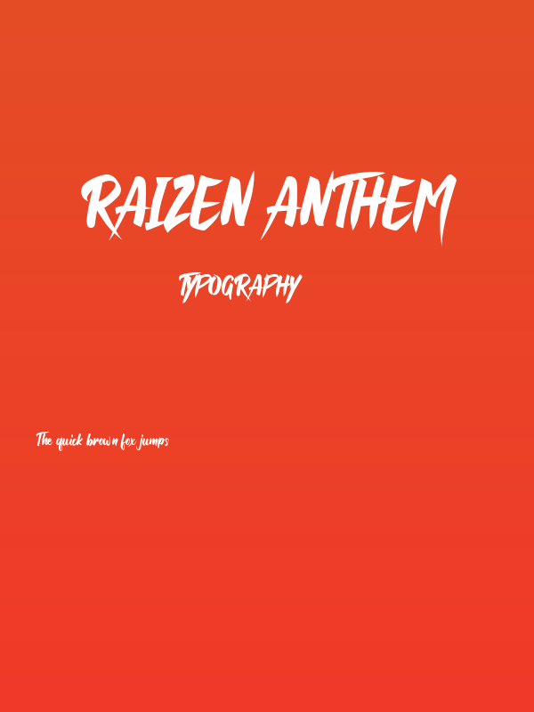 Raizen Anthem Poster