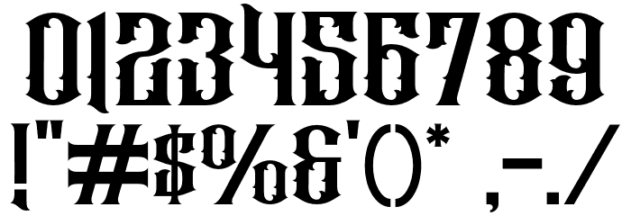 Raizen Font OTHER CHARS