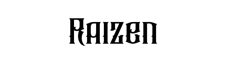 Raizen  font caratteri gratis