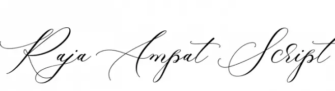 Raja Ampat Script  font caratteri gratis