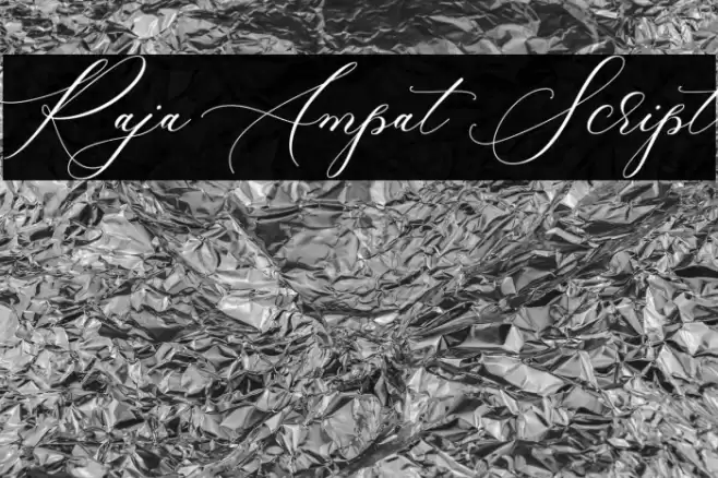 Raja Ampat Script Font examples