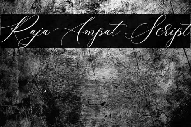 Raja Ampat Script Font examples