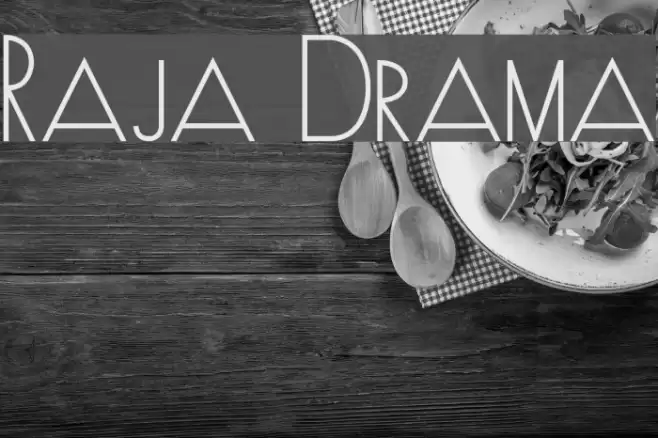 Raja Drama Font examples