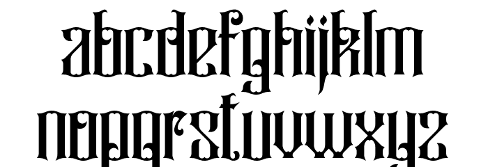 Rajawaley Font LOWERCASE