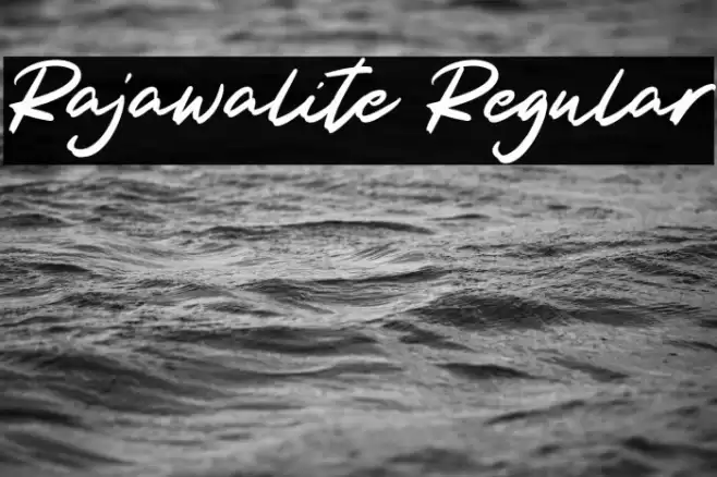 Rajawalite Regular Font examples