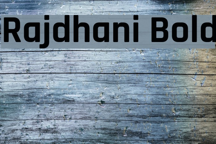 Rajdhani Bold Font examples