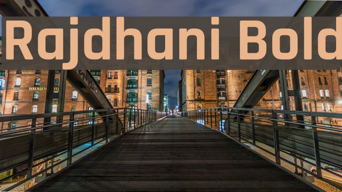 Rajdhani Bold Font examples