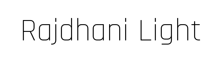 Rajdhani Light Font
