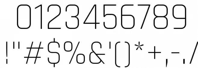 Rajdhani Light Font OTHER CHARS