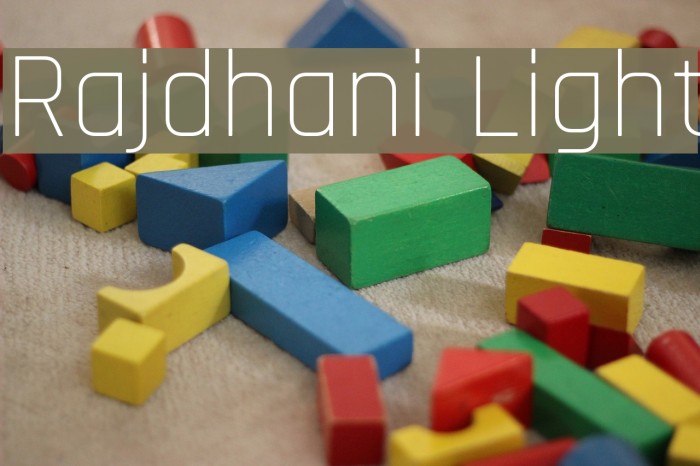 Rajdhani Light Font examples