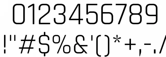 Rajdhani Regular Font OTHER CHARS