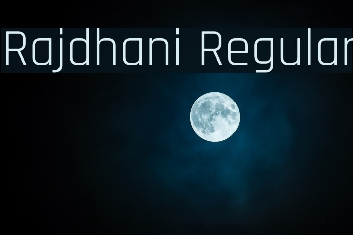Rajdhani Regular Font examples