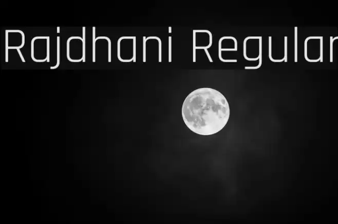 Rajdhani Regular Font examples