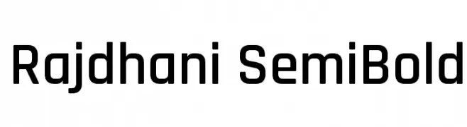 Rajdhani SemiBold  Fuentes Gratis Descargar