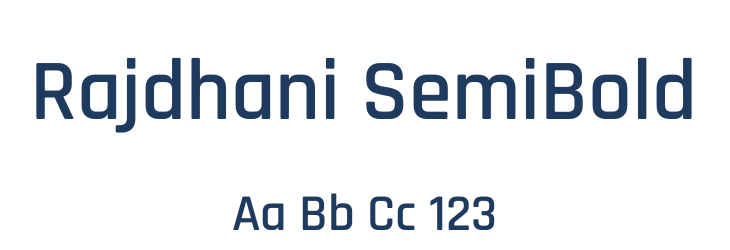 Rajdhani SemiBold Font Preview