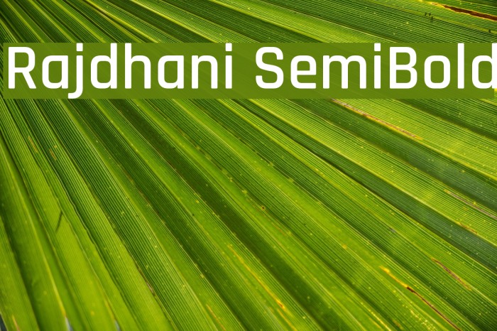 Rajdhani SemiBold Example 3