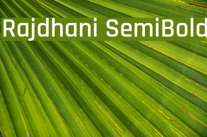 Rajdhani SemiBold Example 3