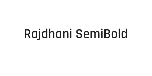 Rajdhani SemiBold Logo