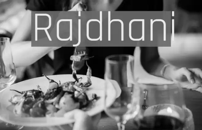 Rajdhani Font examples
