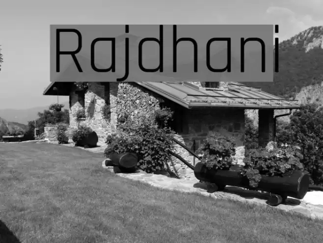 Rajdhani Font examples