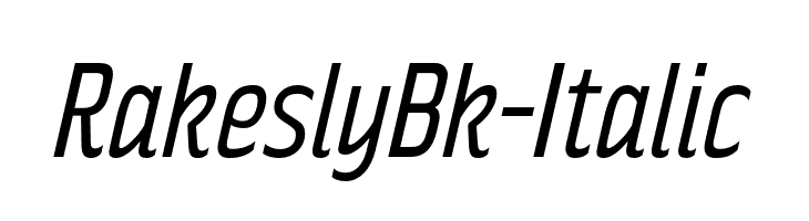 RakeslyBk-Italic  नि: शुल्क फ़ॉन्ट्स डाउनलोड