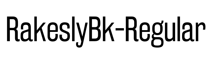 RakeslyBk-Regular  font caratteri gratis