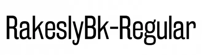 RakeslyBk-Regular  Скачать бесплатные шрифты