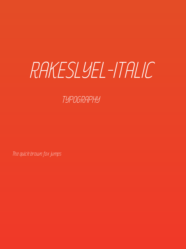 RakeslyEl-Italic Poster