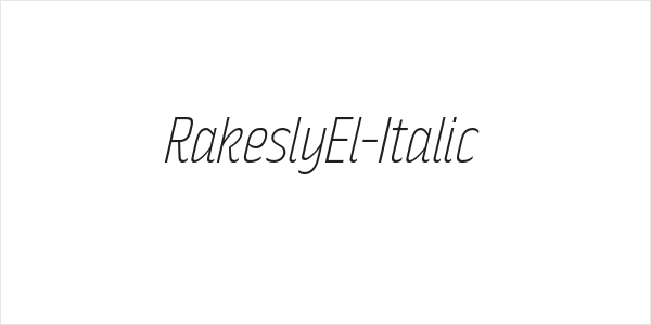 RakeslyEl-Italic Logo