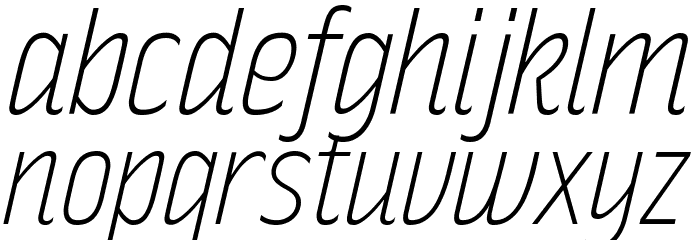 RakeslyEl-Italic Font LOWERCASE
