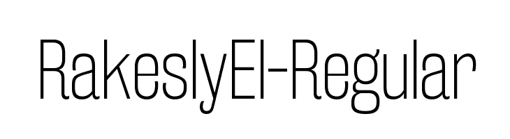 RakeslyEl-Regular Font