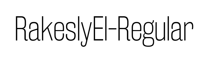 RakeslyEl-Regular  Free Fonts Download