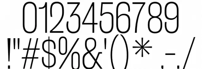 RakeslyEl-Regular Font OTHER CHARS