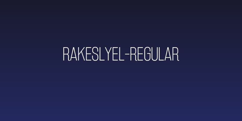 RakeslyEl-Regular Social Header