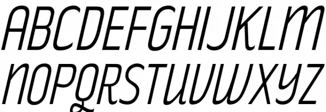RakeslyLt-Italic 字体 大写