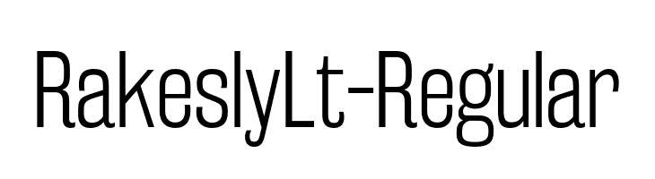 RakeslyLt-Regular  font caratteri gratis
