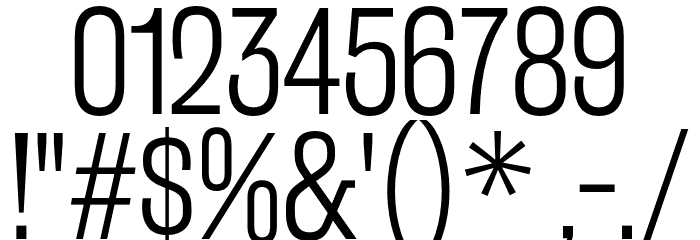 RakeslyLt-Regular Font OTHER CHARS
