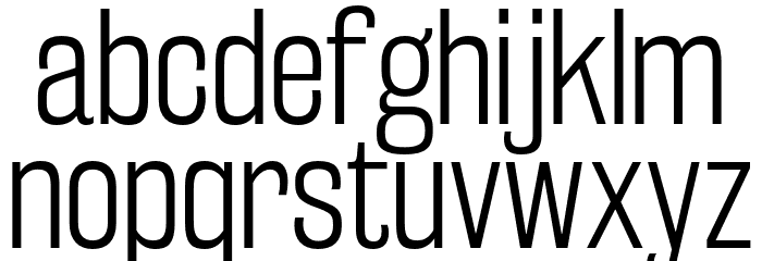 RakeslyLt-Regular Font LOWERCASE
