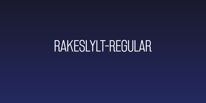 RakeslyLt-Regular Social Header