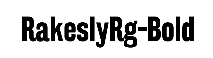 RakeslyRg-Bold Font